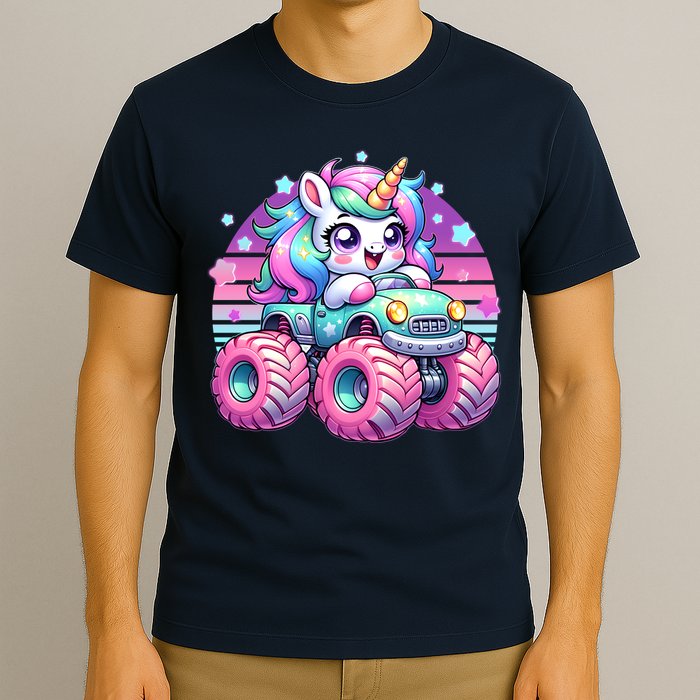 Funny Retro Cute Unicorn Monster Truck T-Shirt