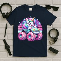Funny Retro Cute Unicorn Monster Truck T-Shirt