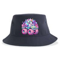 Funny Retro Cute Unicorn Monster Truck Sustainable Bucket Hat