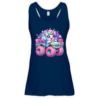 Funny Retro Cute Unicorn Monster Truck Ladies Essential Flowy Tank