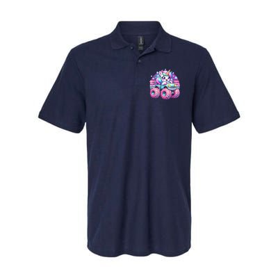 Funny Retro Cute Unicorn Monster Truck Polo