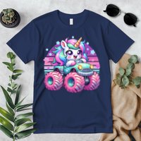 Funny Retro Cute Unicorn Monster Truck Premium T-Shirt