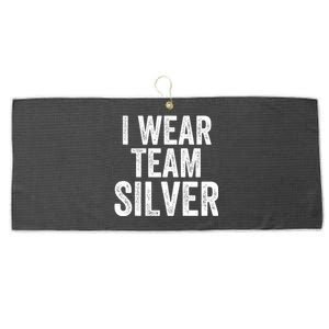 Formula Racing Car I Wear Team Silver F1 Formula One Racing Car Large Microfiber Waffle Golf Towel