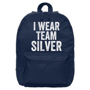 Formula Racing Car I Wear Team Silver F1 Formula One Racing Car 16 in Basic Backpack