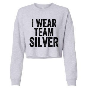 Formula Racing Car I Wear Team Silver F1 Formula One Racing Car Cropped Pullover Crew