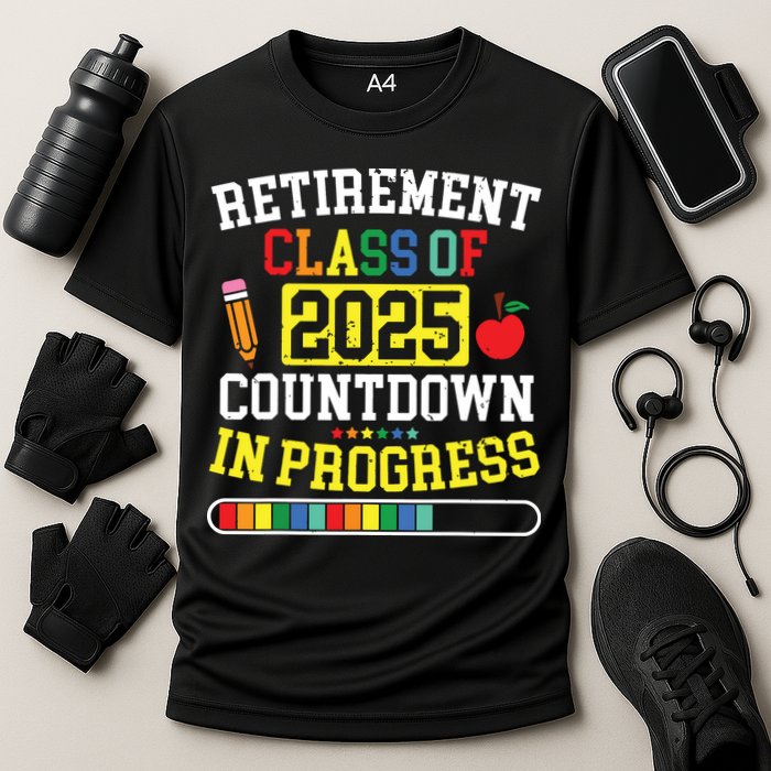Funny Retirement Class Of 2025 Countdown In Progress Teacher Performance Shirt