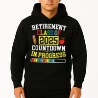 Funny Retirement Class Of 2025 Countdown In Progress Teacher Hoodie