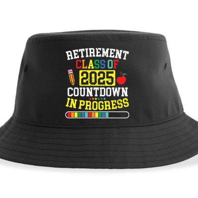 Funny Retirement Class Of 2025 Countdown In Progress Teacher Sustainable Bucket Hat
