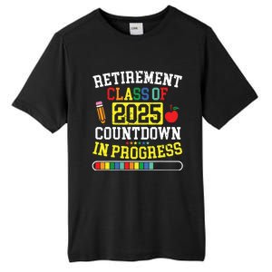 Funny Retirement Class Of 2025 Countdown In Progress Teacher Tall Fusion ChromaSoft Performance T-Shirt