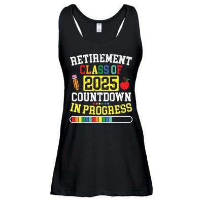 Funny Retirement Class Of 2025 Countdown In Progress Teacher Ladies Essential Flowy Tank