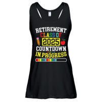 Funny Retirement Class Of 2025 Countdown In Progress Teacher Ladies Essential Flowy Tank