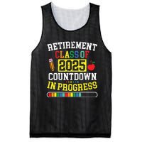 Funny Retirement Class Of 2025 Countdown In Progress Teacher Mesh Reversible Basketball Jersey Tank