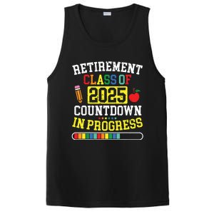 Funny Retirement Class Of 2025 Countdown In Progress Teacher PosiCharge Competitor Tank