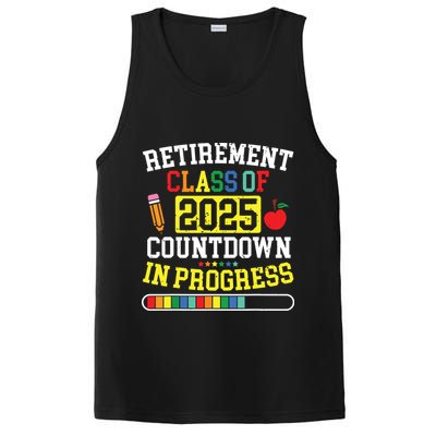 Funny Retirement Class Of 2025 Countdown In Progress Teacher PosiCharge Competitor Tank