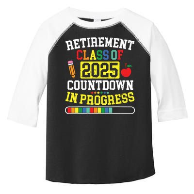 Funny Retirement Class Of 2025 Countdown In Progress Teacher Toddler Fine Jersey T-Shirt