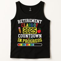 Funny Retirement Class Of 2025 Countdown In Progress Teacher Tank Top