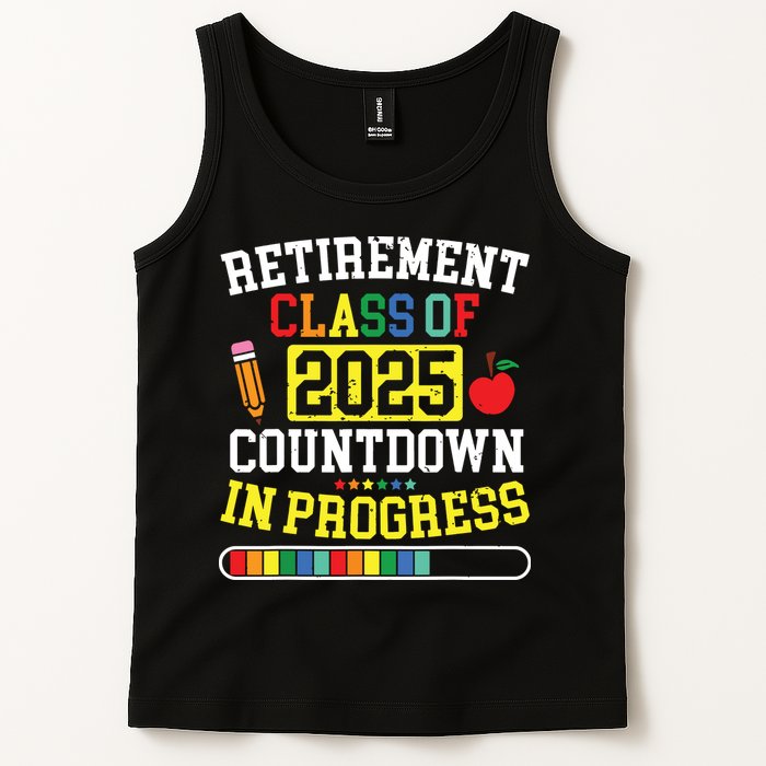 Funny Retirement Class Of 2025 Countdown In Progress Teacher Tank Top