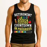 Funny Retirement Class Of 2025 Countdown In Progress Teacher Tank Top