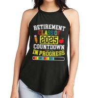 Funny Retirement Class Of 2025 Countdown In Progress Teacher Women's Perfect Tri Rocker Tank