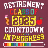 Funny Retirement Class Of 2025 Countdown In Progress Teacher 16oz Travel Tumbler