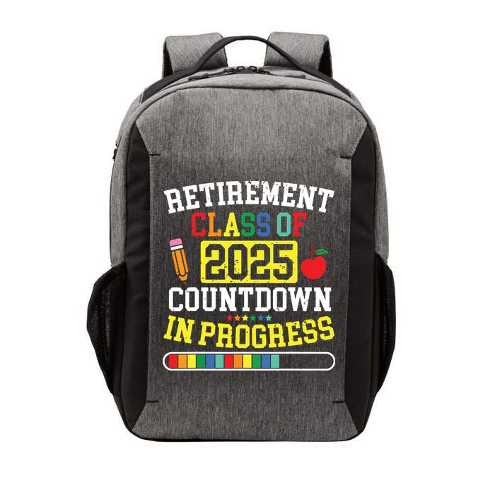 Funny Retirement Class Of 2025 Countdown In Progress Teacher Vector Backpack