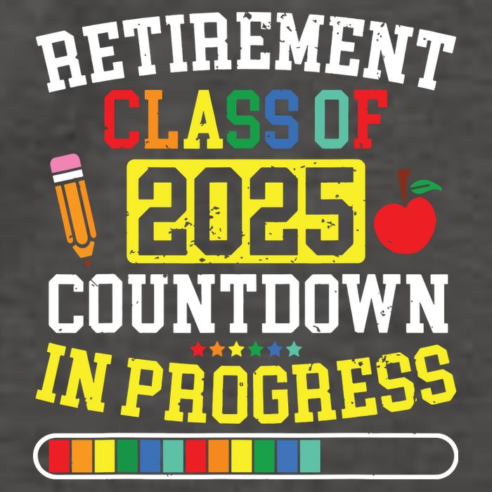 Funny Retirement Class Of 2025 Countdown In Progress Teacher Vector Backpack