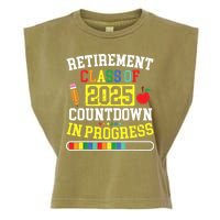 Funny Retirement Class Of 2025 Countdown In Progress Teacher Garment-Dyed Women's Muscle Tee