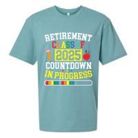 Funny Retirement Class Of 2025 Countdown In Progress Teacher Sueded Cloud Jersey T-Shirt