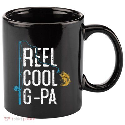 Fishing Reel Cool Ggreat Giftpa Father’s Day Gift For Fisher Ggreat Giftpa Gift 11oz C Handle Ceramic Mug