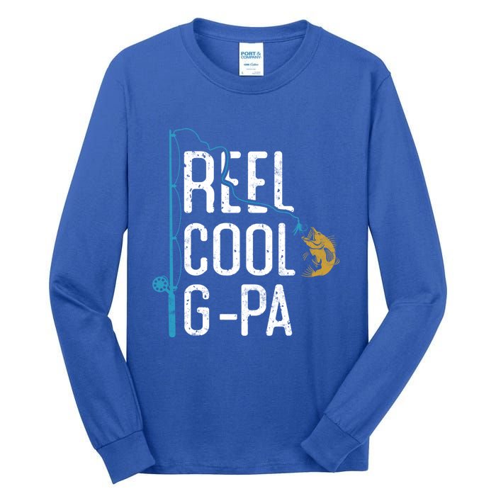 Fishing Reel Cool Ggreat Giftpa Father’s Day Gift For Fisher Ggreat Giftpa Gift Tall Long Sleeve T-Shirt