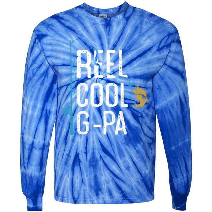 Fishing Reel Cool Ggreat Giftpa Father’s Day Gift For Fisher Ggreat Giftpa Gift Tie-Dye Long Sleeve Shirt