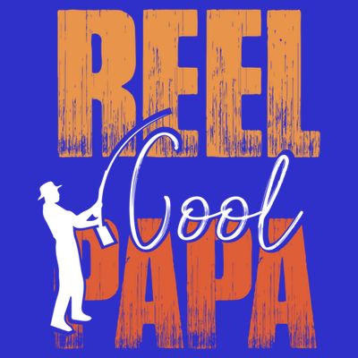 Fishing Reel Cool Papa Fisher Daddy Father's Day Gift T-Shirt