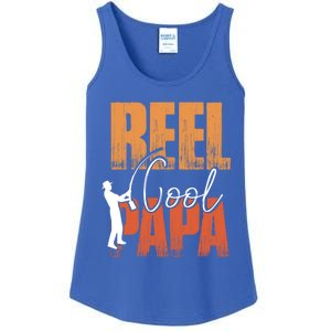 Fishing Reel Cool Papa Fisher Daddy Father's Day Gift Ladies Essential Tank