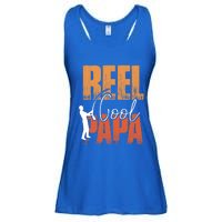 Fishing Reel Cool Papa Fisher Daddy Father's Day Gift Ladies Essential Flowy Tank