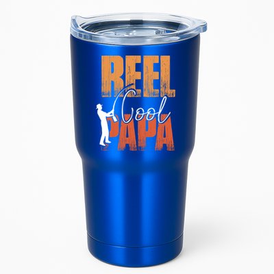 Fishing Reel Cool Papa Fisher Daddy Father's Day Gift Tumbler
