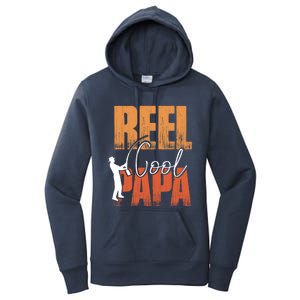 Fishing Reel Cool Papa Fisher Daddy Father's Day Gift Women's Pullover Hoodie