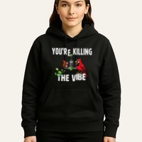 Funny Red Cardinal Squirrel Feeder Bird Watcher Killing Vibe Hoodie