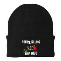 Funny Red Cardinal Squirrel Feeder Bird Watcher Killing Vibe Beanie