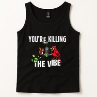 Funny Red Cardinal Squirrel Feeder Bird Watcher Killing Vibe Tank Top