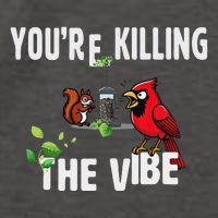 Funny Red Cardinal Squirrel Feeder Bird Watcher Killing Vibe Vector Backpack