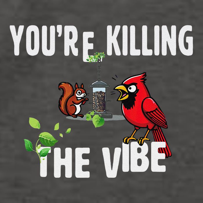 Funny Red Cardinal Squirrel Feeder Bird Watcher Killing Vibe Vector Backpack