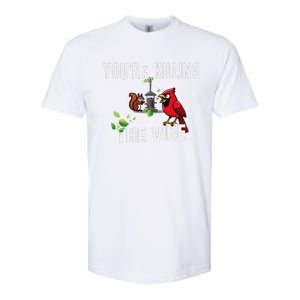 Funny Red Cardinal Squirrel Feeder Bird Watcher Killing Vibe Softstyle CVC T-Shirt