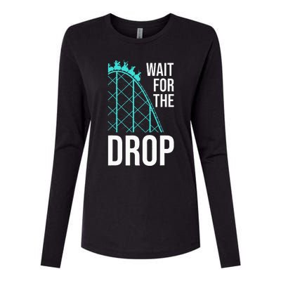 Funny Roller Coaster Designs Amusement Park Womens Cotton Relaxed Long Sleeve T-Shirt