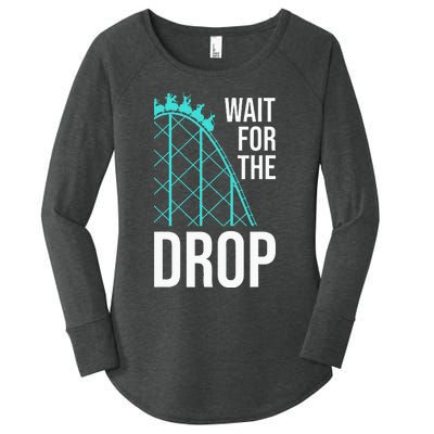 Funny Roller Coaster Designs Amusement Park Women's Perfect Tri Tunic Long Sleeve Shirt