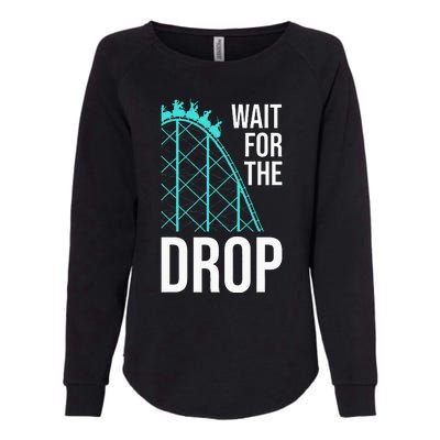 Funny Roller Coaster Designs Amusement Park Womens California Wash Sweatshirt