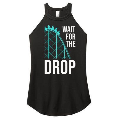 Funny Roller Coaster Designs Amusement Park Women's Perfect Tri Rocker Tank