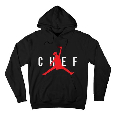 Funny Restaurant Chef Jumping Chef Knife Hoodie