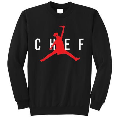 Funny Restaurant Chef Jumping Chef Knife Sweatshirt