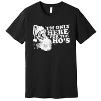 Funny Retro Christmas Santa IM Only Here For The HoS Premium T-Shirt