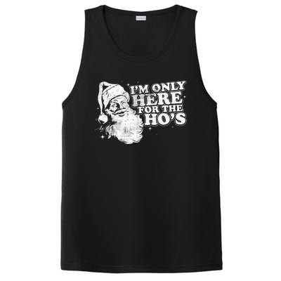 Funny Retro Christmas Santa IM Only Here For The HoS PosiCharge Competitor Tank